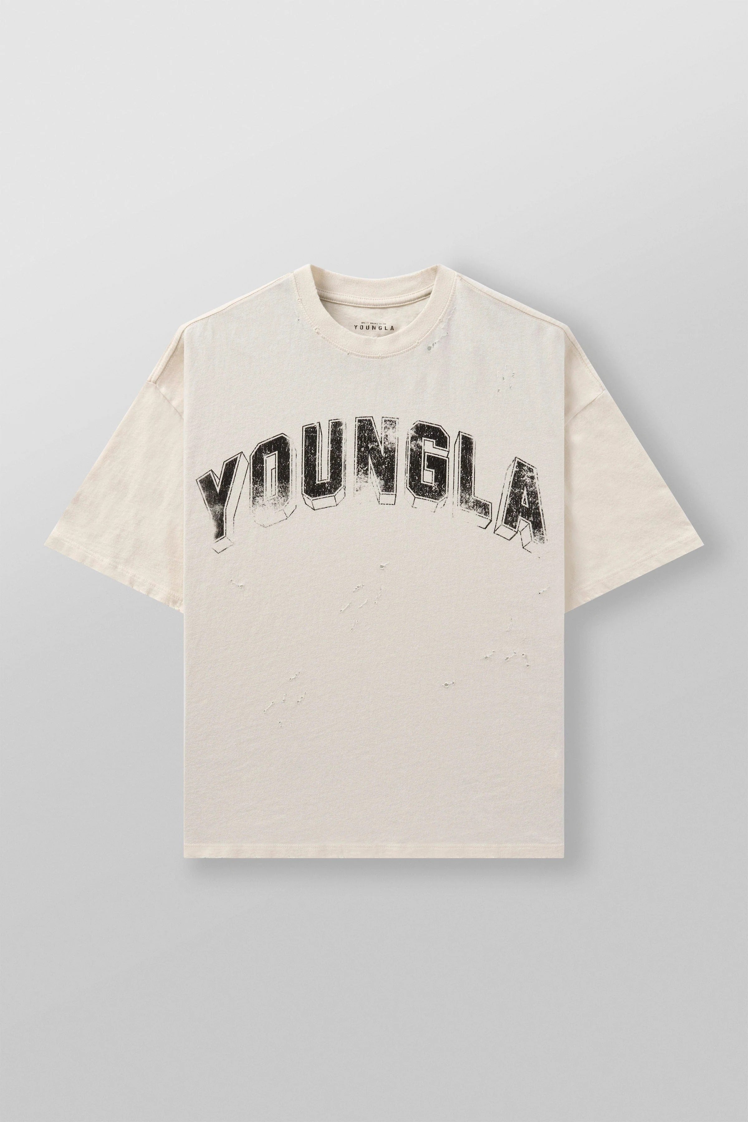 YoungLA Vintage Cream Wash Oversized T-Shirt